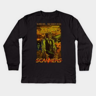 Scanners, Classic Horror, (Version 2) Kids Long Sleeve T-Shirt